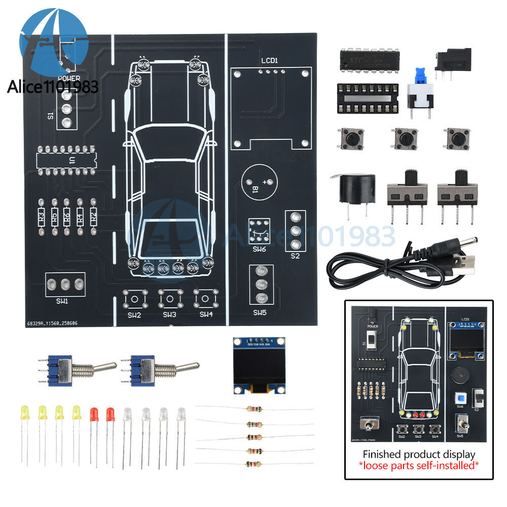 DIY Car Driving Simulation Soldering Practice Kit Electronic Kit Solder Learn
