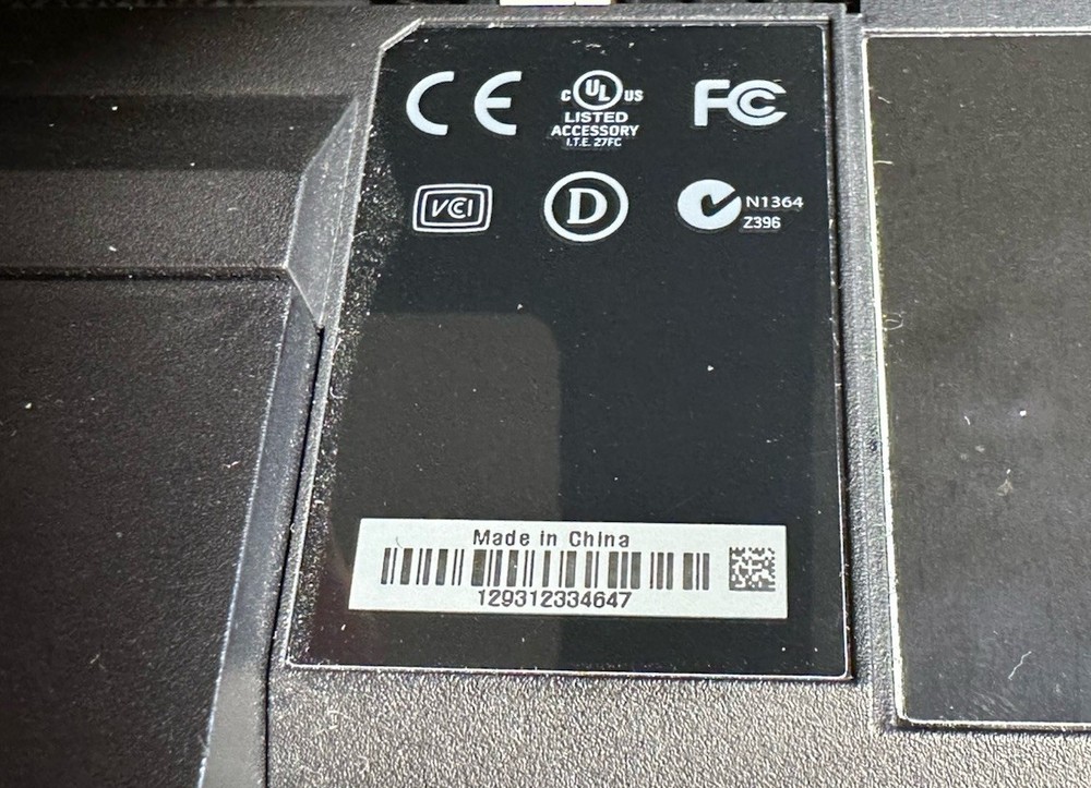 Microsoft Xbox One Kinect Sensor Model Number 1520 Black