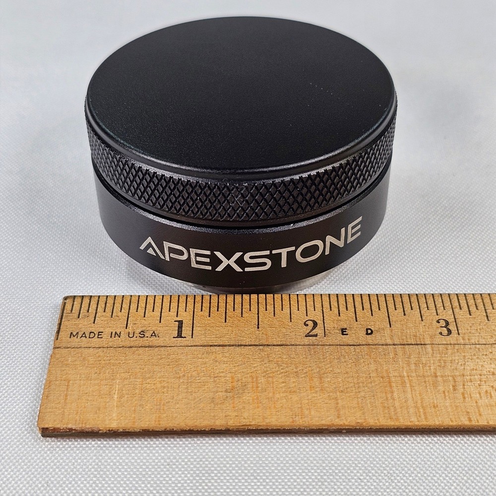 Apexstone 58mm Espresso Coffee Distributor Leveler Tool Adjustable Black Silver
