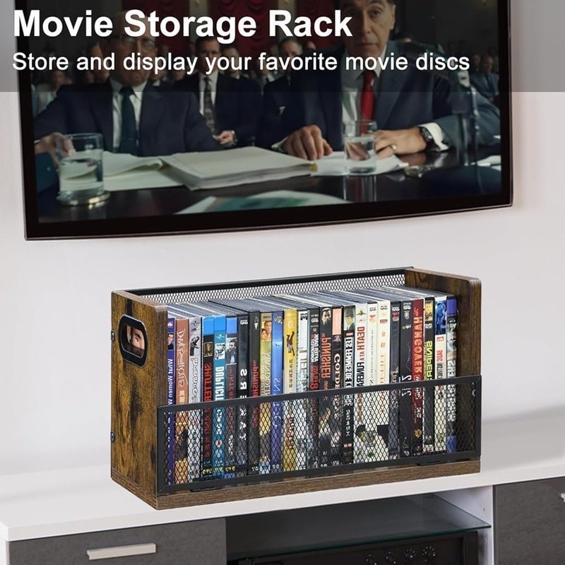 Versatile Media Storage Rack Blu-ray Game Cases & Accessories Organizer New