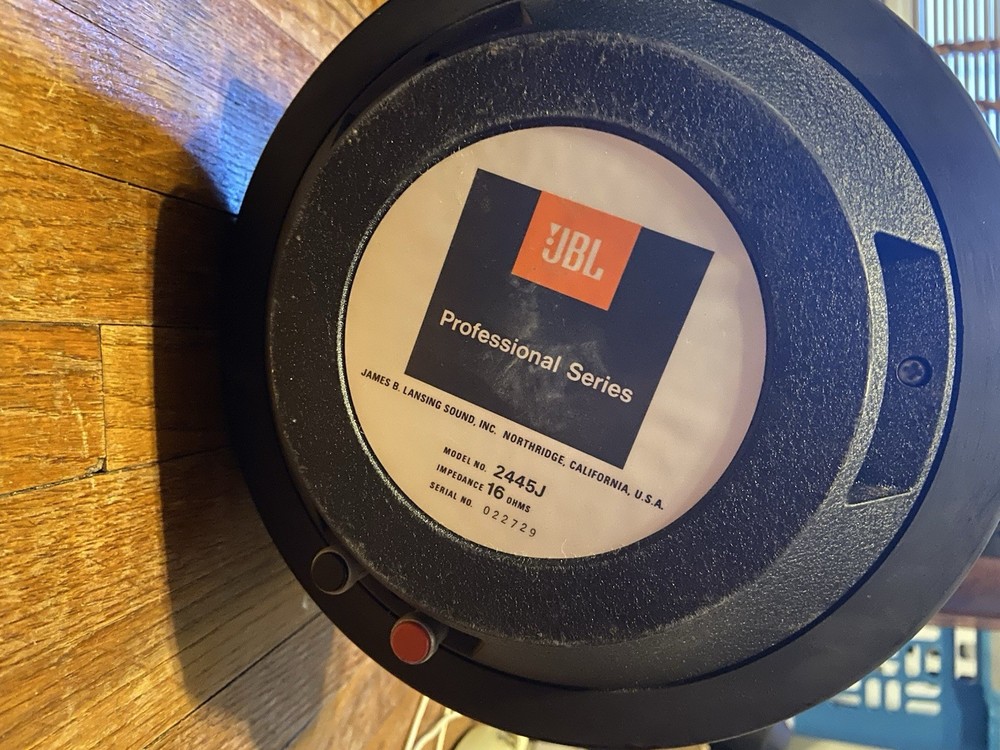 Jbl 2445j With 2380a Horn