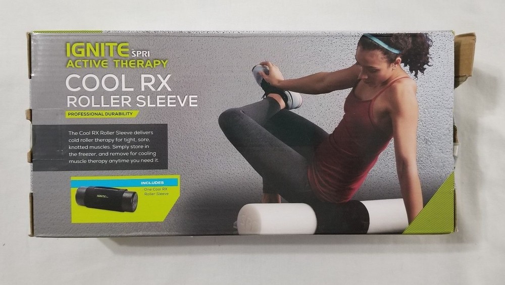 New Ignite Spri Active Therapy Cool RX Roller Sleeve Fits Most Foam Rollers