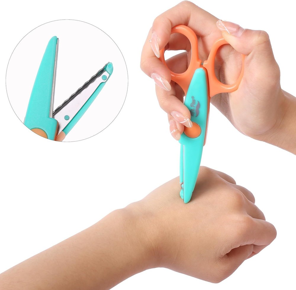 Mr. Pen- Craft Scissors Decorative Edge, 6 Pack, Scissors, Zig Bright 2