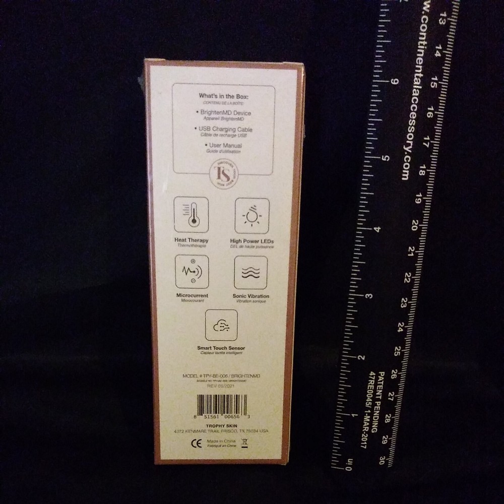 Trophy Skin Brighten MD Multi Function Eye Face & Neck Tool - NEW & Sealed