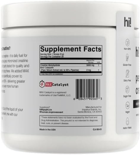 Human Improvement Performance Creatine (Exp 03/27) 30 Servings