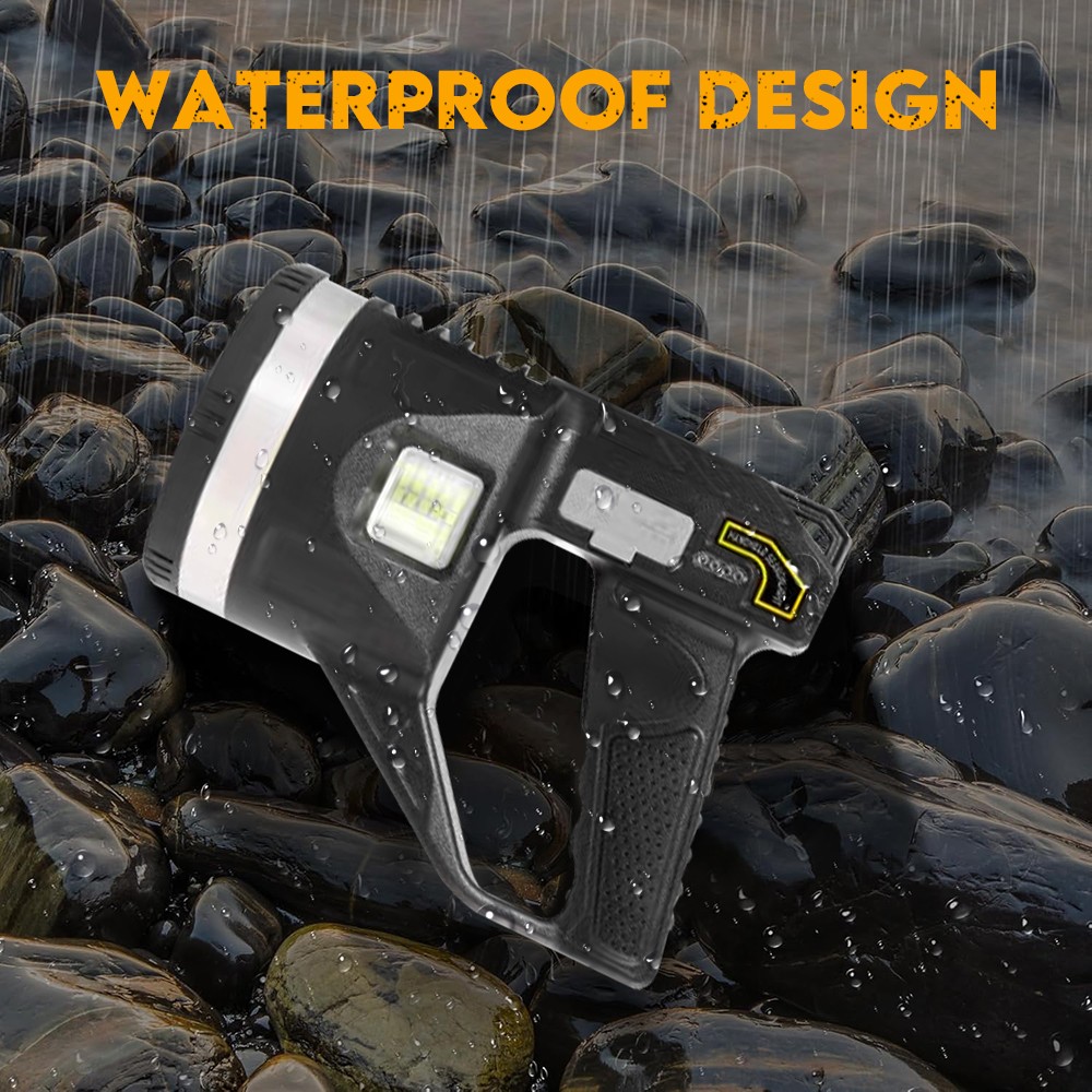 10000000 LED Flashlight Powerful Torch USB Rechargeable Spotlight Searchlight