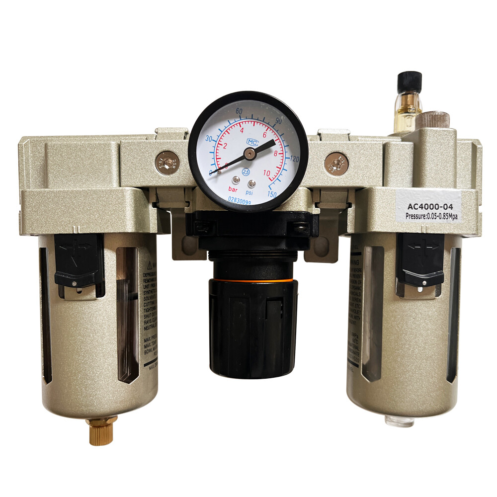 0.75'' NPT Filter Regulator Oiler Lubricator Compressed Air Source Treatment New