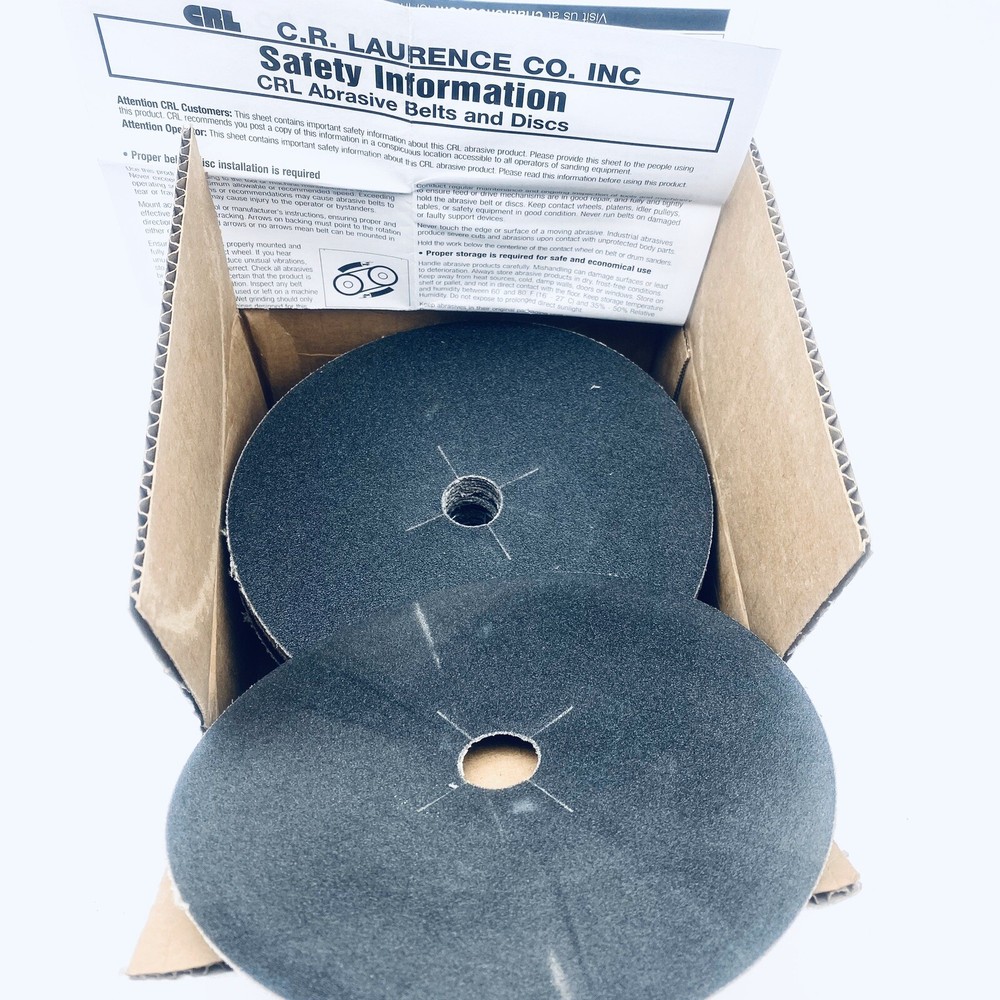 CRL 7X7880CB, 7" X 7/8" GRIT POLYESTER BACK SANDING DISCK ( 50 PACK )