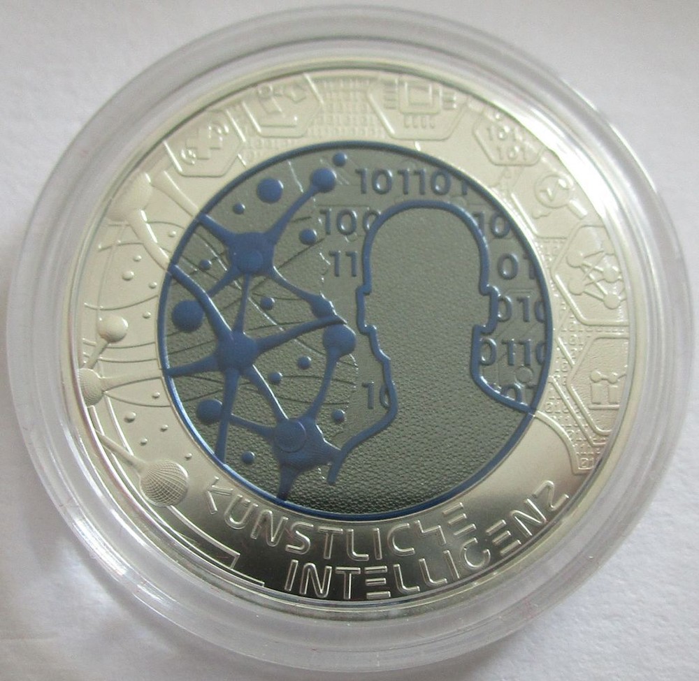 Austria 25 Euro 2019 Artificial Intelligence Silver Niobium