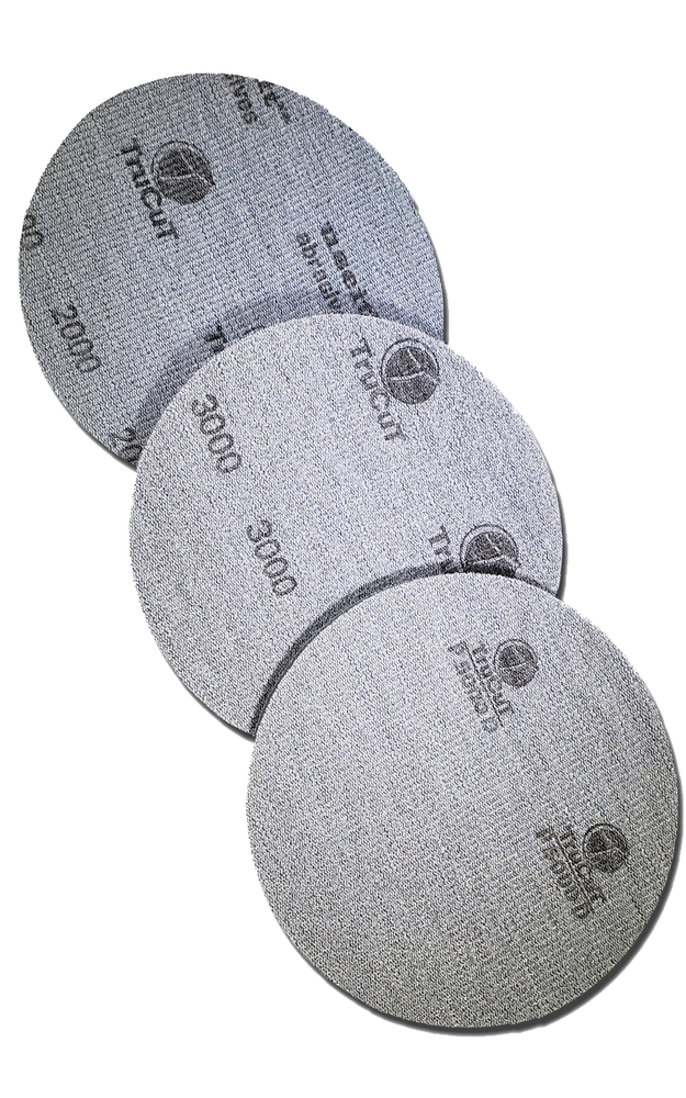 TruCut Sanding Pads | 3 Pack High | 2000, 3000, P5000D grit | 5" Diameter