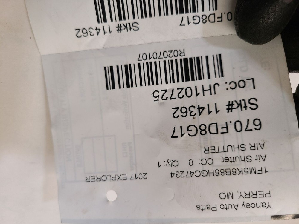 2016 2017 2018 2019 FORD EXPLORER Air Shutter