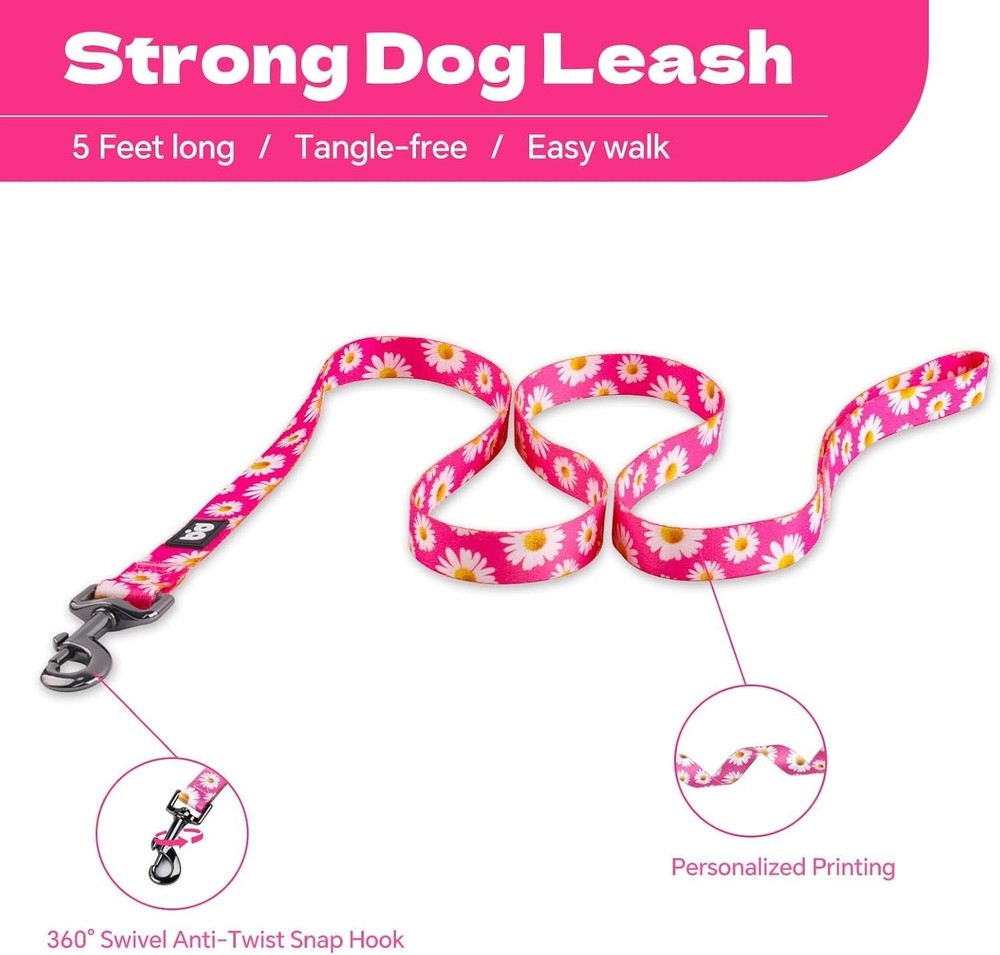 Dog Harness Leash Set Adjustable Heavy Duty No Pull Halter Harnesses Small