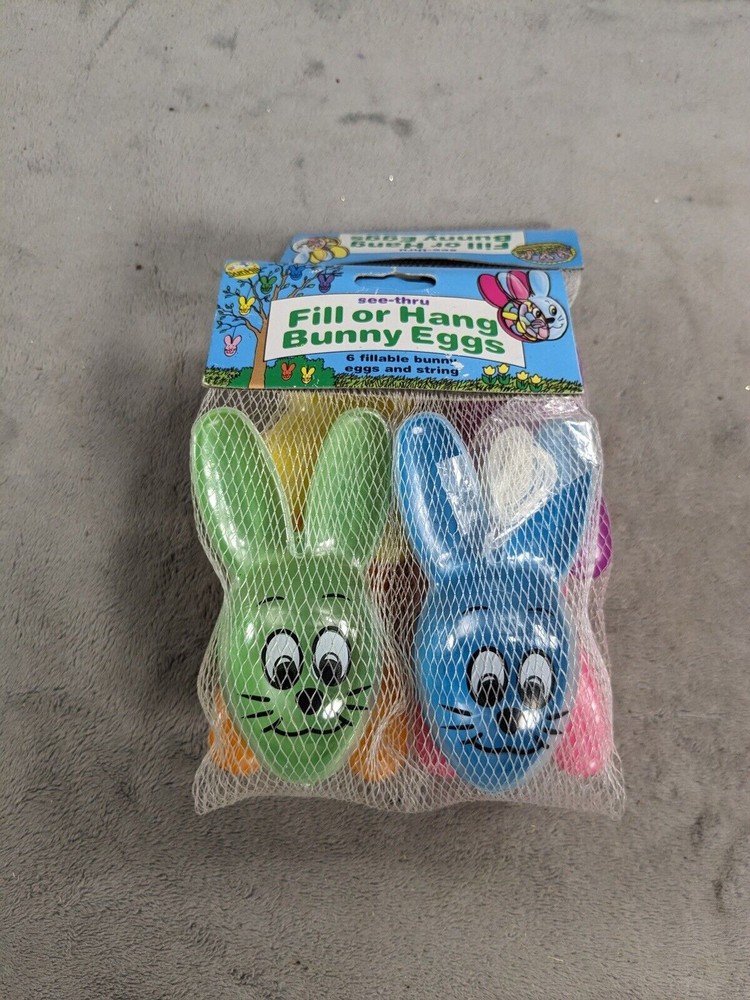 Vintage Fill Or Hang Bunny Shaped Easter Eggs By Sun Hill