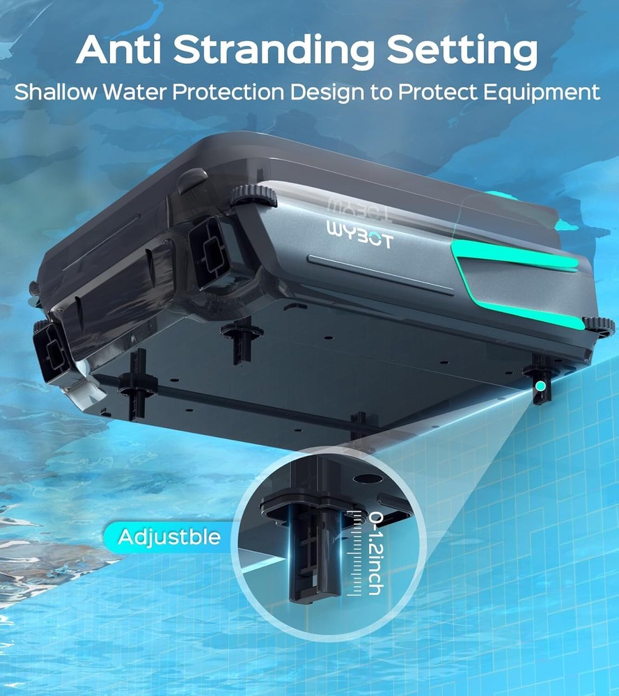 WYBOT F1 Automatic pool vacuum cleaner Solar Powered Robotic Pool Surface Robot