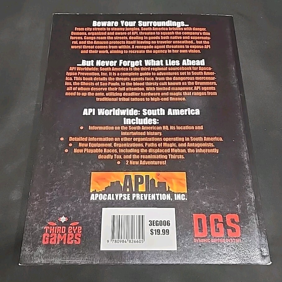 Third Eye Horror RPG API Worldwide - South America