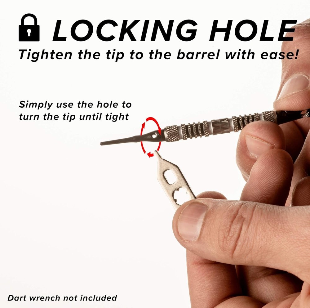 Tufflex III 2BA Thread Soft Tip Dart Points - 100 Pieces for Uninterrupted Play