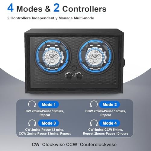 Watch Winder for Automatic Watches,Automatic Double Watch Winder Box with