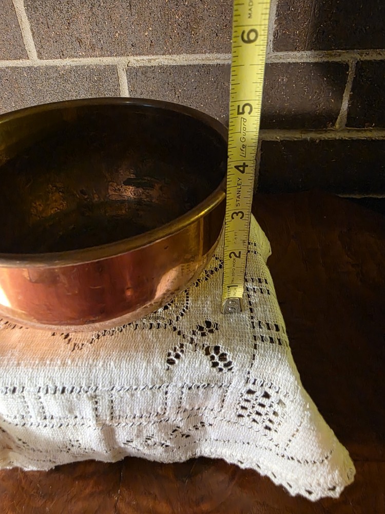 set of 3 Antique copper nesting bowls