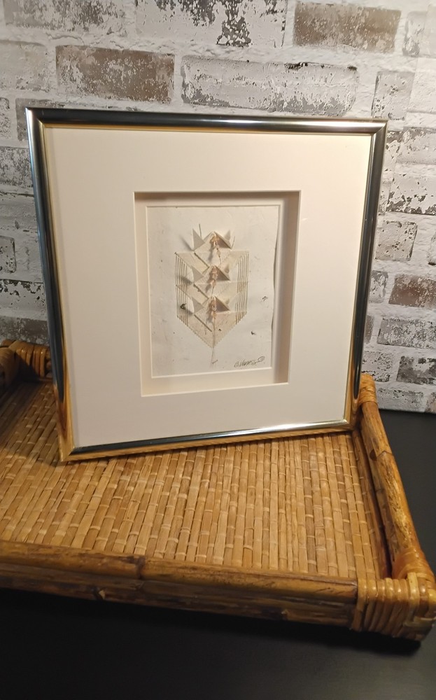 Betsy Veness Artist Proof Embossed Stitching Artwork Signed Numbered Frame