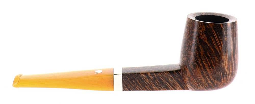 Pipe FIAMMA DI RE 2 CORONE ♛♛ brown smooth shape billiard