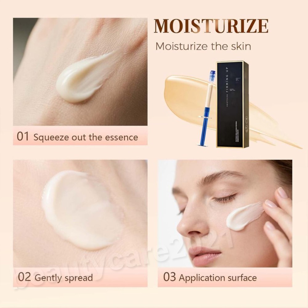 6Pcs Polypeptide Collagen Elastic Essence Cream Anti-Wrinkle Micro-Molecular 5ml
