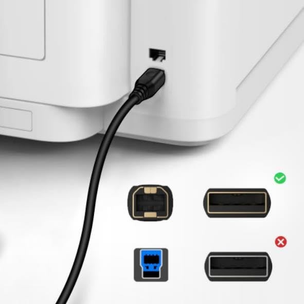 USB C Printer Cable 6FT Type C to B 6 Feet, Black