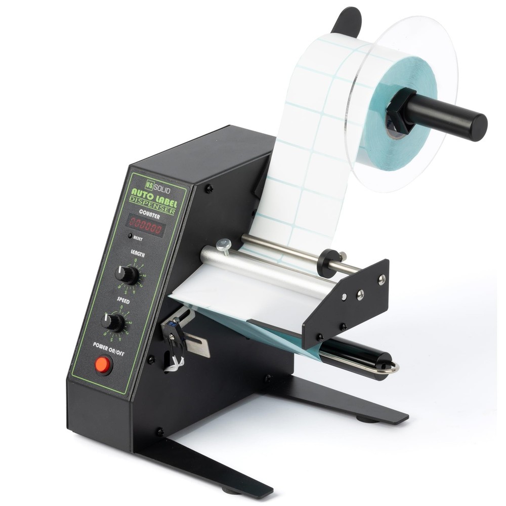 U.S. Solid Automatic Label Dispenser 4.52 in Width Fanfold Labels Counter