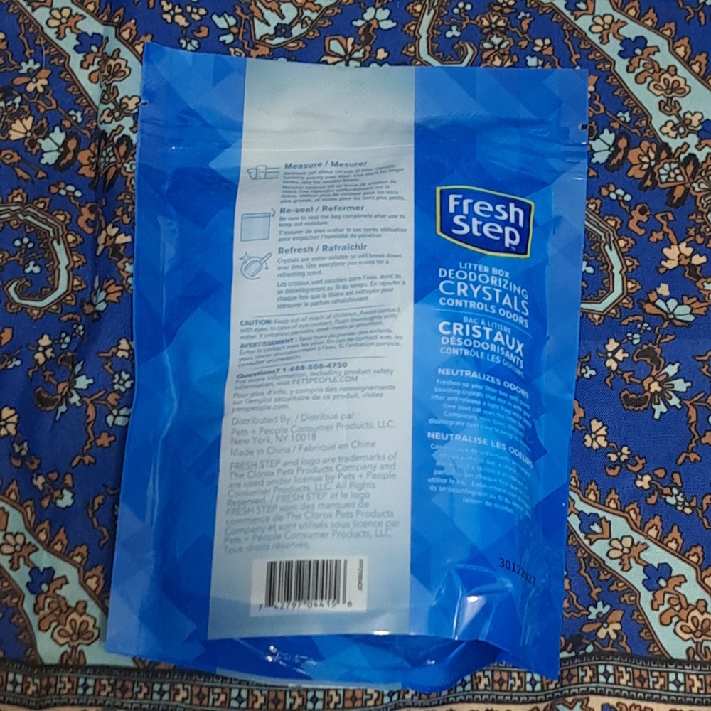 4 PACK Fresh Step Litter Box Deodorizing Crystals Scent 15oz (60 oz Total) Cat