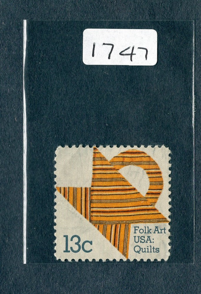 1978 Stamp #1747 Quilts Stripes Used