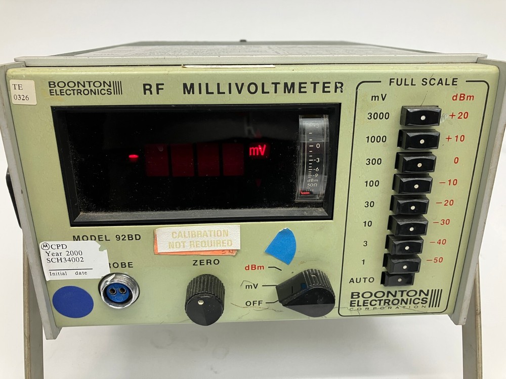 Boonton Electronics 92BD RF Millivoltmeter