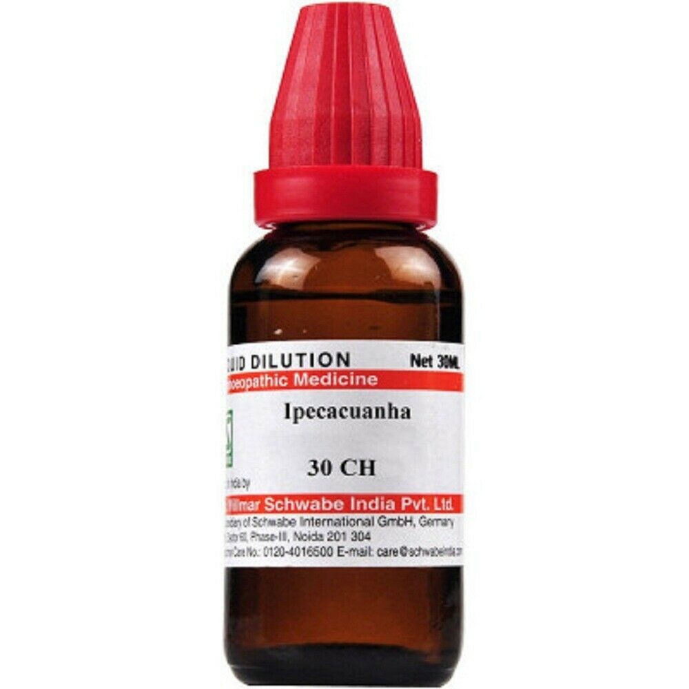 Willmar Schwabe Homeopathy Ipecacuanha (30 ML) (Select Potency)