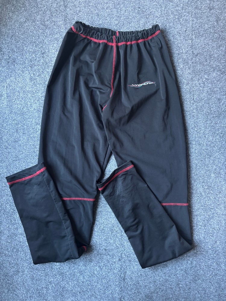 Windfilter Mens Medium Motorcycle Base Layer Winter Elasticated Bottoms Black