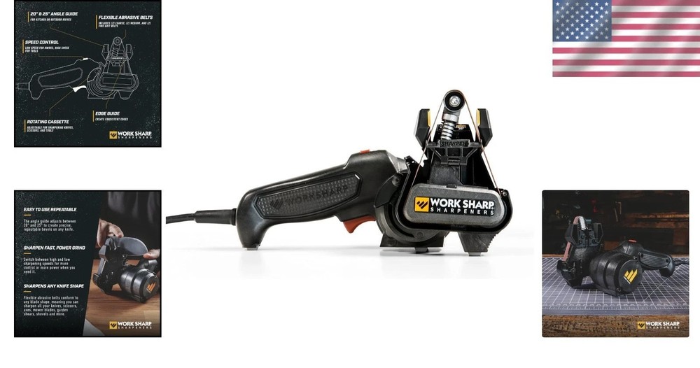 MK2 Professional Electric Knife & Tool Sharpener Adjustable Belt System