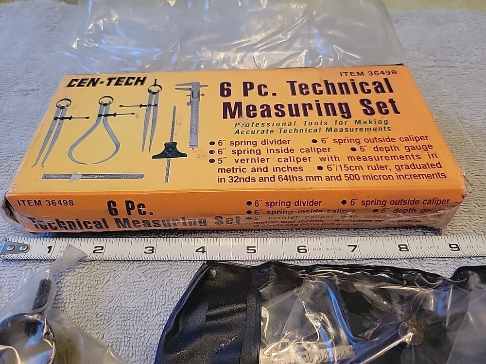 CEN-TECH 6PC. TECHNICAL MEASURING SET 36948 NIB