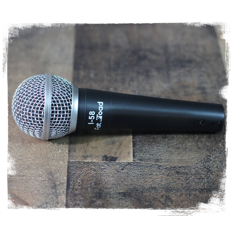 Cardioid Dynamic Microphone with Mic Clip by FAT TOAD | Vocal Handheld