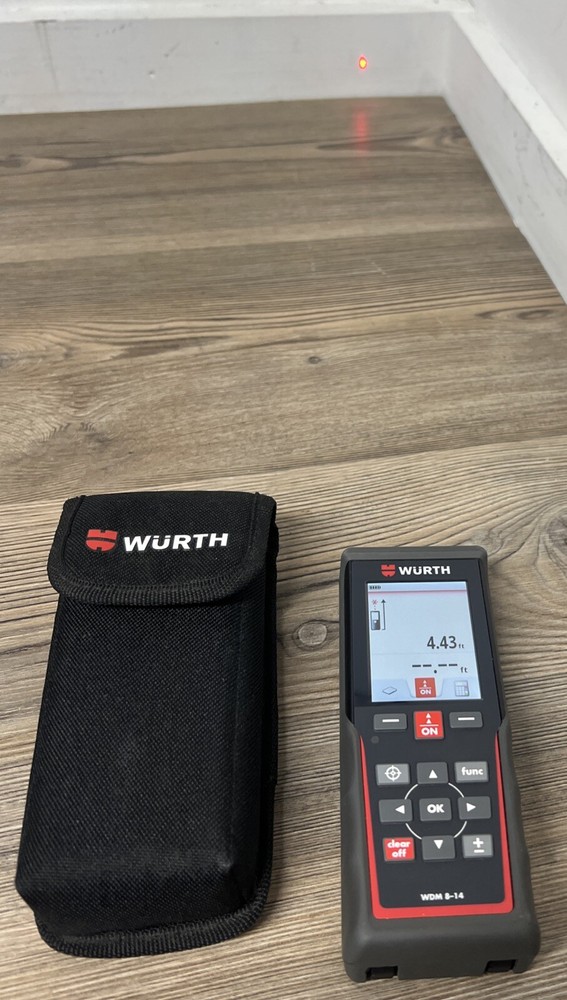 🔥Wurth🔥Bluetooth Enabled Professional Laser RANGE FINDER- Model # WDM 8-14