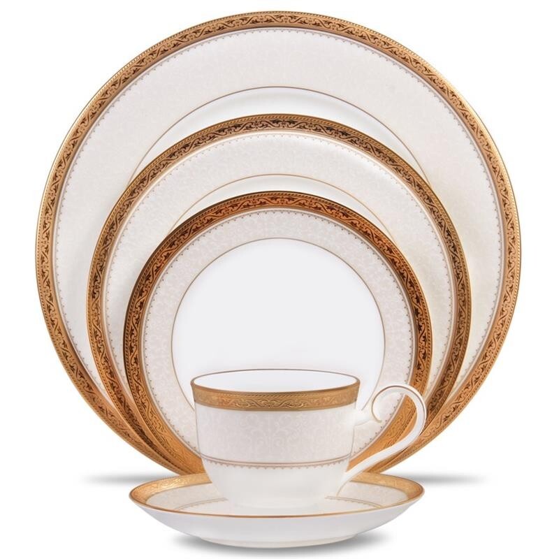 Noritake Odessa Gold 5Pc Place Setting