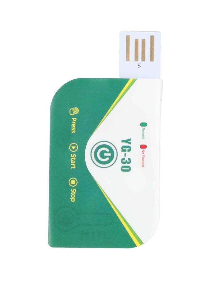USB Data Logger Temperature IP67 Waterproof 180 Days Alarm Notification