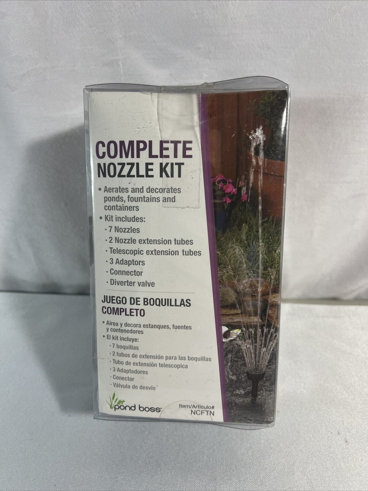 Pond Boss NLFTN Complete Nozzle Kit, Black NEW