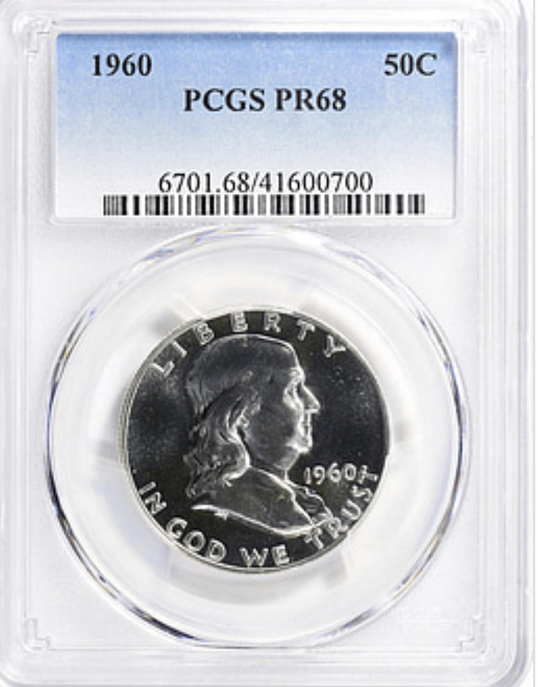 1960 Franklin Half Dollar PCGS PR68