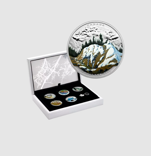 2016 Canada $20 1 oz Silver Landscape Illusion 5 Coin Set #coinsofcanada