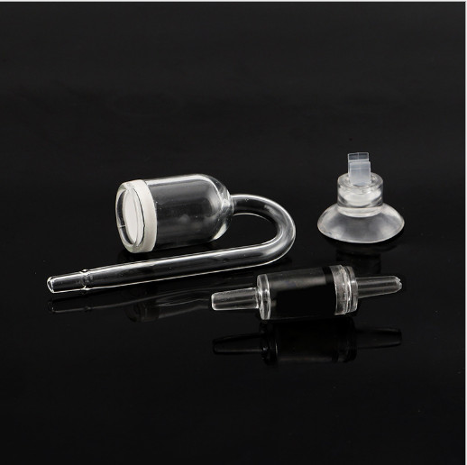 Aquarium CO2 System Diffuser Check Valve U Shaped Glass Tube Bend Accessory DIY