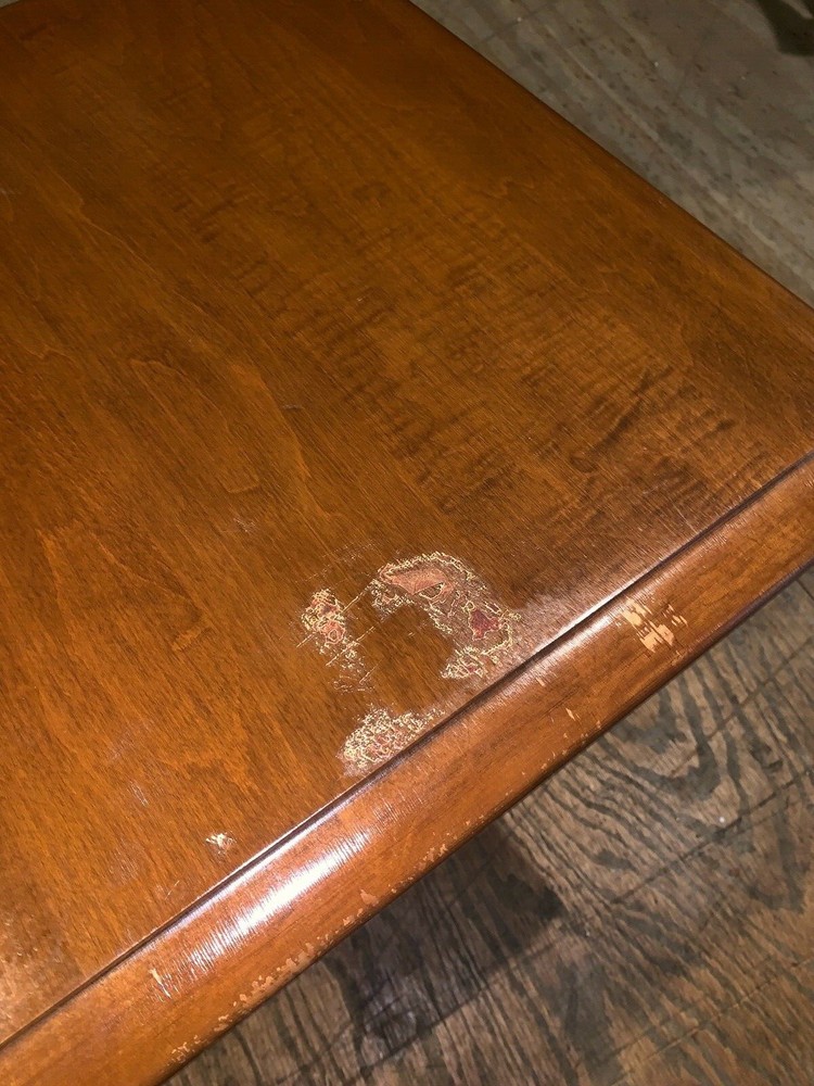Antique Maple Square Table Or Plant Stand