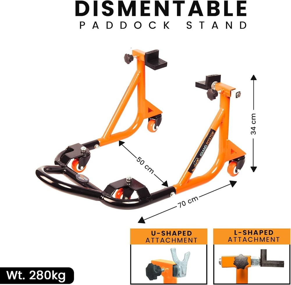 Universal 360° Dismantable Motorcycle Stand - Ideal for Maintenance