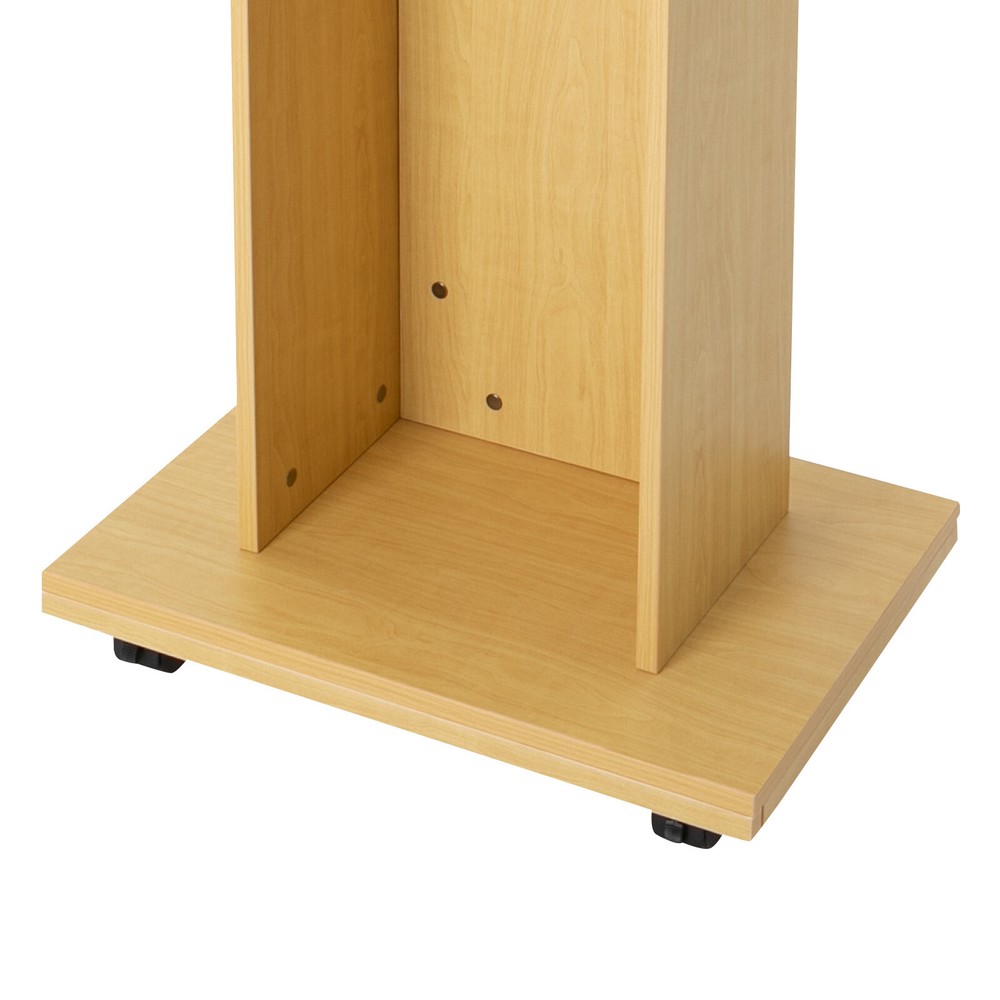 Portable Mobile Presentation Stand with Storage, Ideal for Classroom & Office