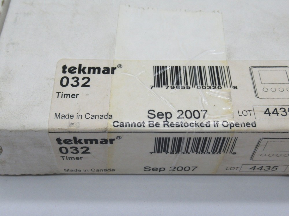Tekmar 032 Micro-Processed Based Timer 24V 60Hz 3VA SEALED NEW