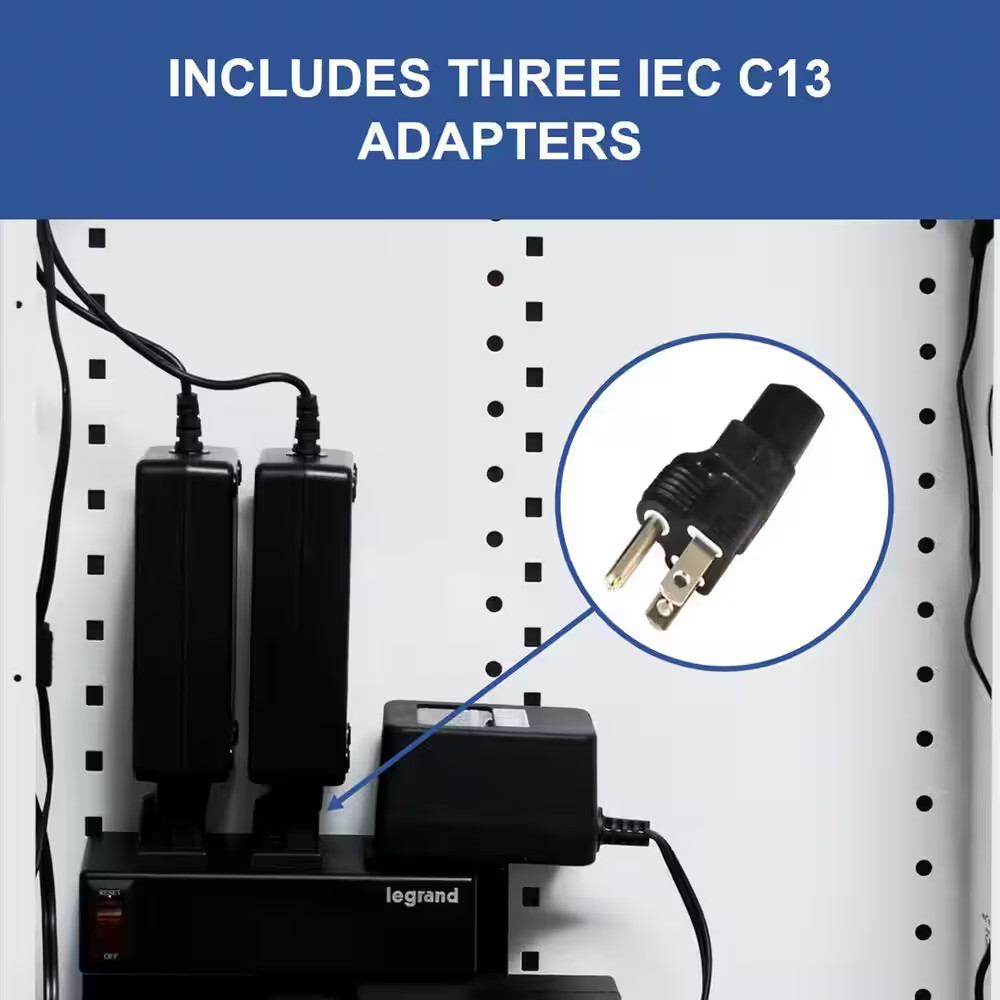 On-Q Half Width Structured Media Enclosure Power Strip Module