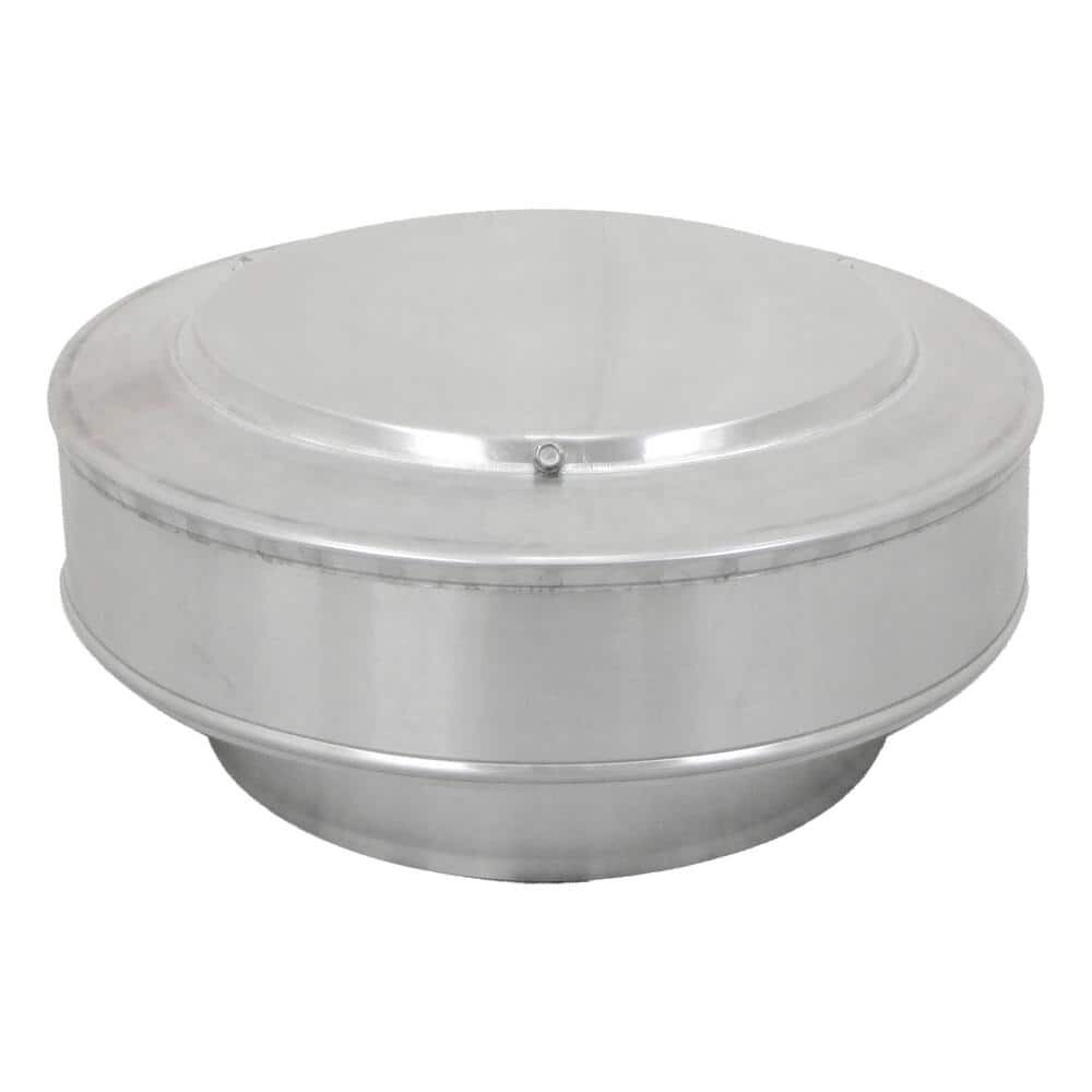 8 In. Dia. Aluminum Vent Pipe Cap In Mill Finish