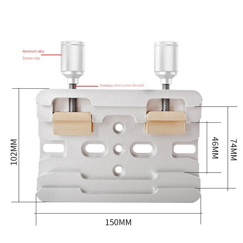 Dovetail Clamp Double Fixed Dovetail with Locking Screws for Telescope