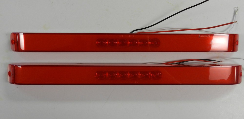 2- Optronics Glo-Light Truck Trailer Stop Tail Turn Light 28 LED Submersible 17"